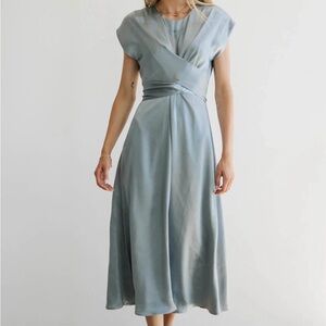 Bohme Rosalind Midi Dress in Blue Women’s Size S